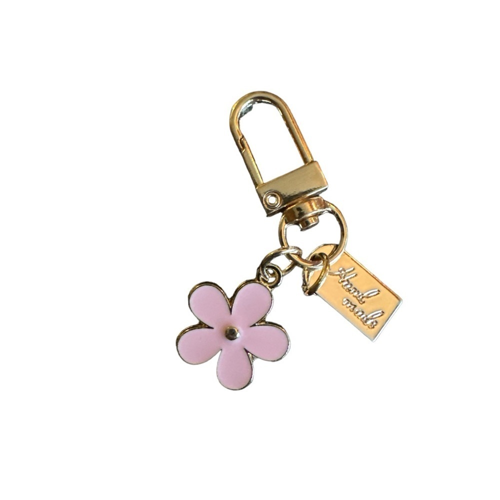 NWT Pink Flower Keychain​​​